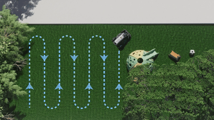 AIRSEEKERS TRON – Smart Robotic Lawn Mower with 300° Vision