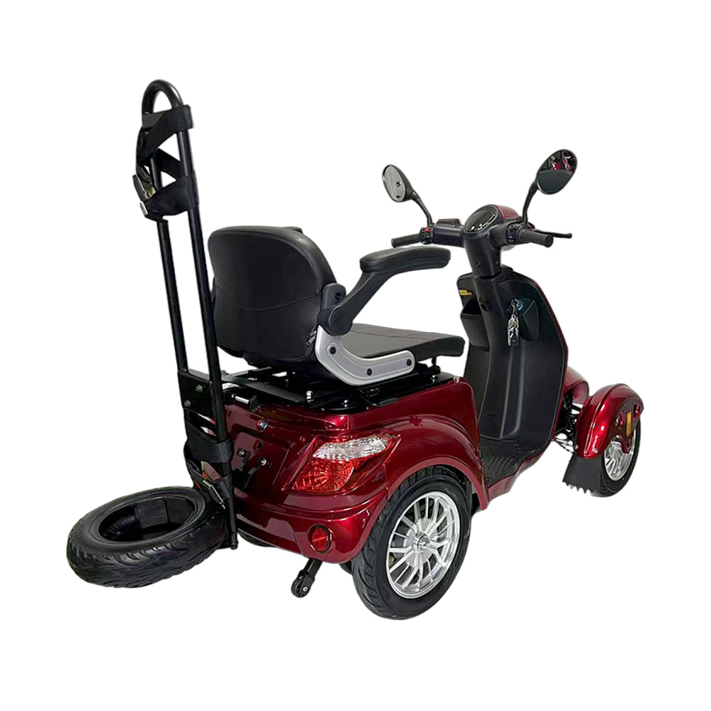 Eeeza 2D4L Electric Mobility Scooter With Golf Ball Rack, 500W 60V 20A