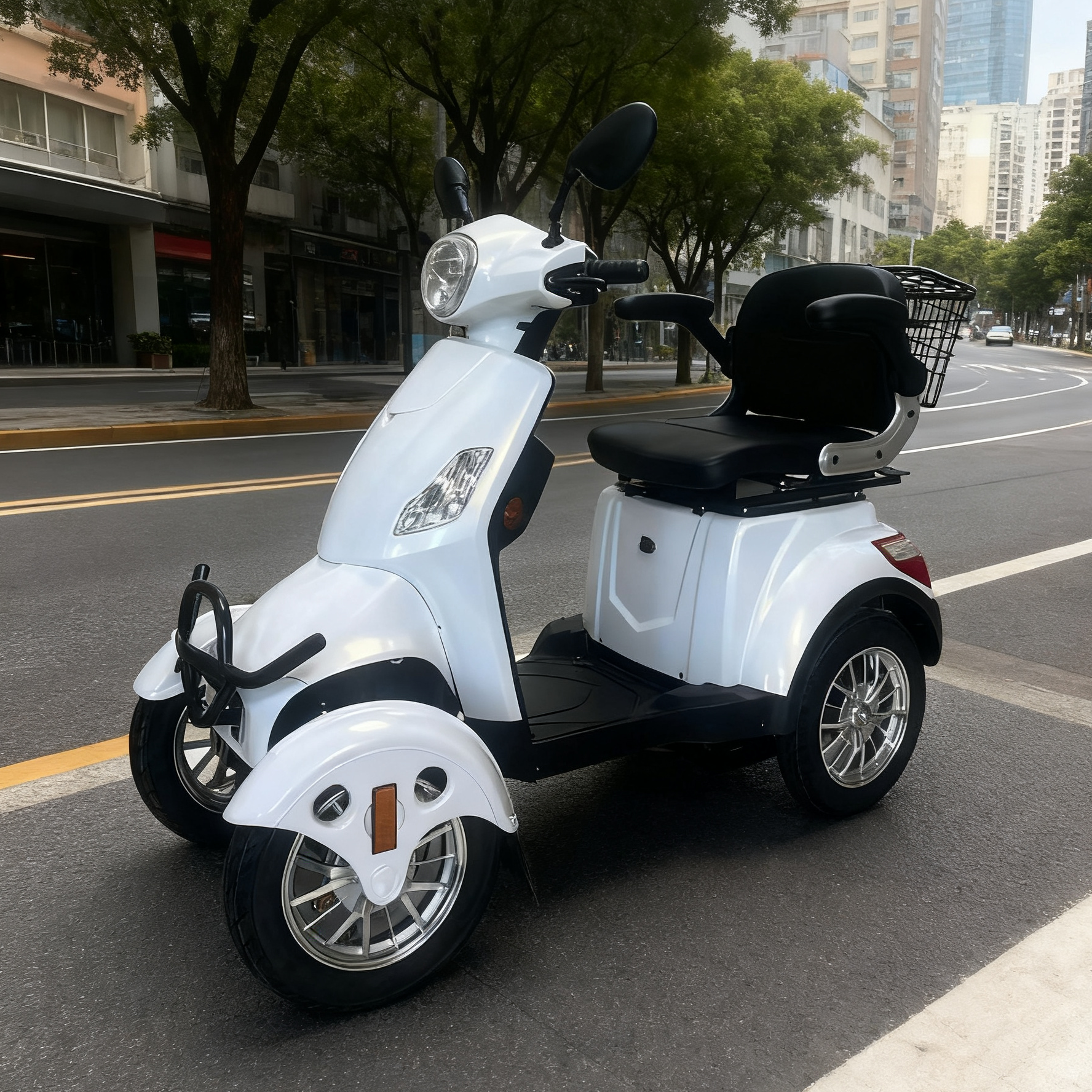 Eeeza 500W 60V 20Ah Electric Mobility Scooter with Adjustable Seat and Drum Brake