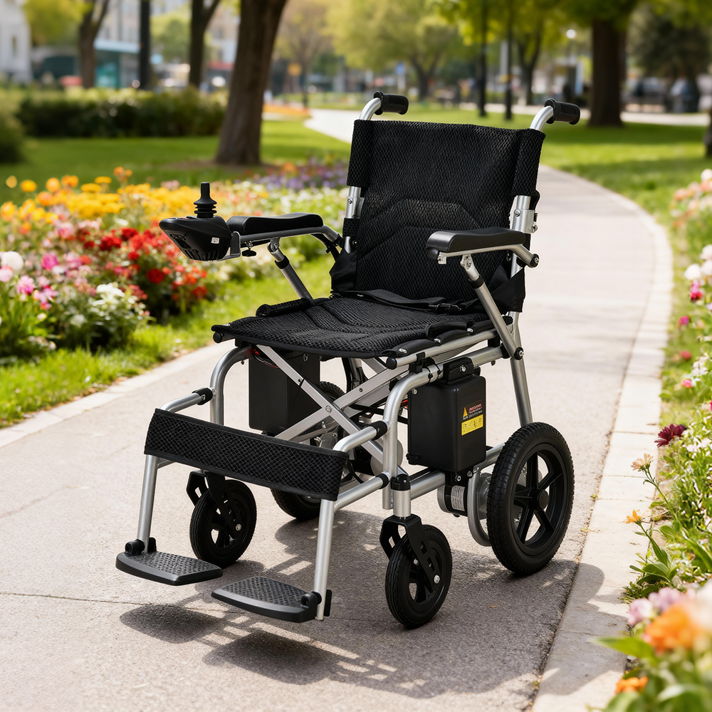 Eeeza Electric Foldable Wheelchair – Compact Power with Comfort & Control