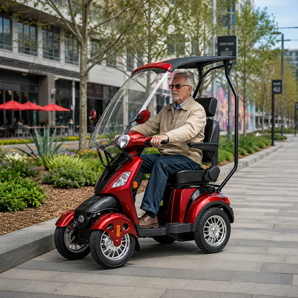 Eeeza B03/B03B 4-Wheel Electric Mobility Scooter, 500W, 150kg Max Load