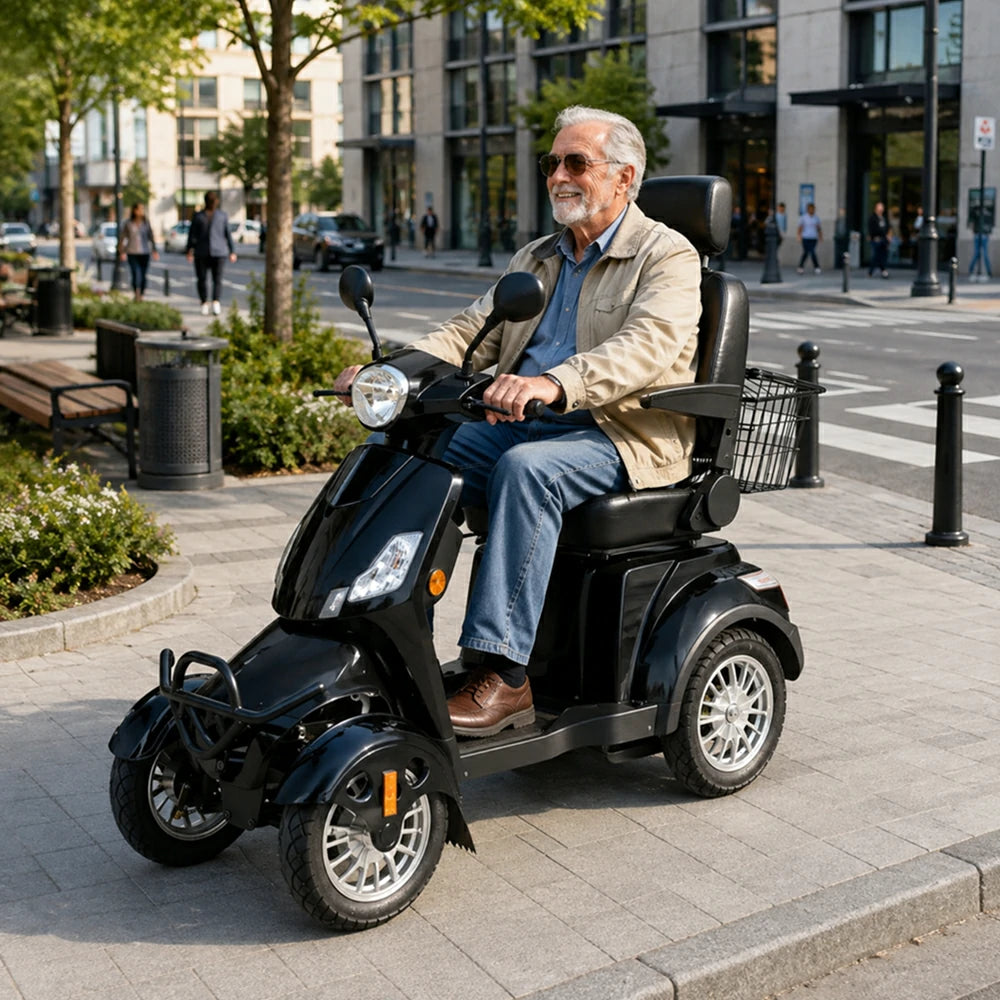 Eeeza B03/B03B 4-Wheel Electric Mobility Scooter, 500W, 150kg Max Load