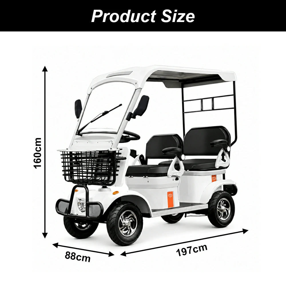 Eeeza E60 Electric Mobility Scooter with Long-Range, 1000W 60V 20Ah