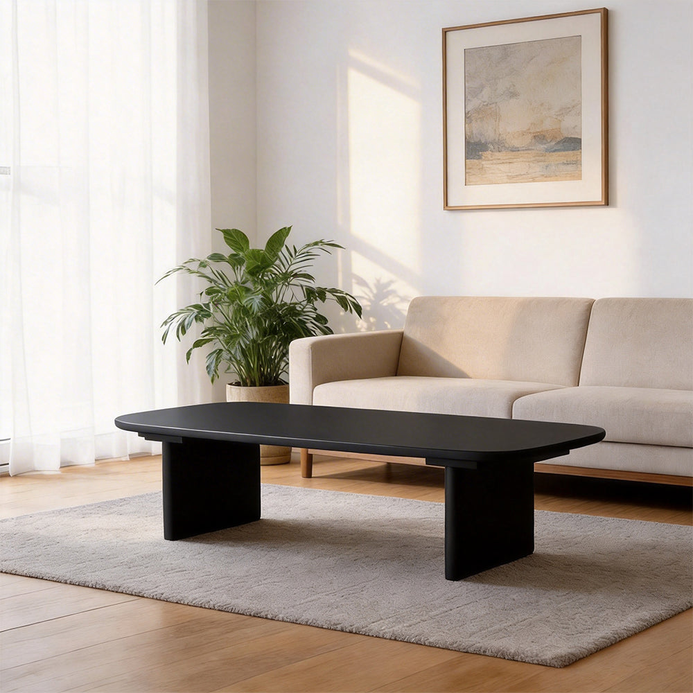Eeeza Vintage Coffee Table for Living Room, Solid Wood