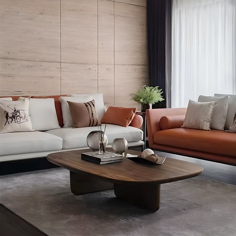 Eeeza Vintage Coffee Table for Living Room, Solid Wood
