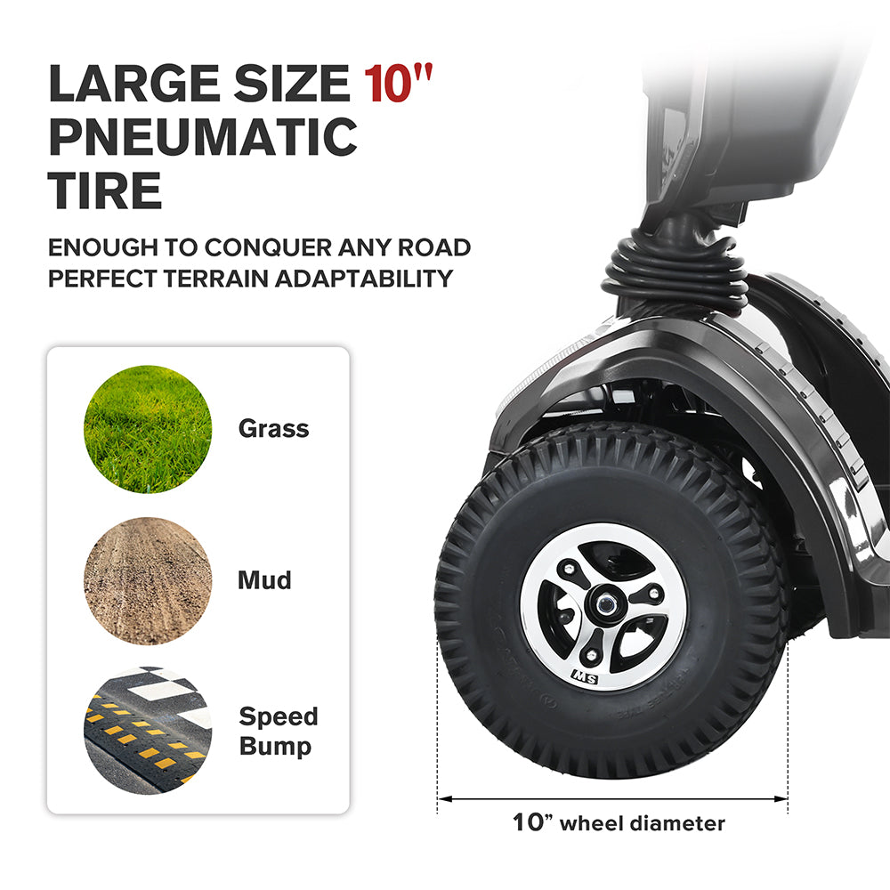 METRO W429P Foldable Electric Mobility Scooter, 500W 24V 52Ah