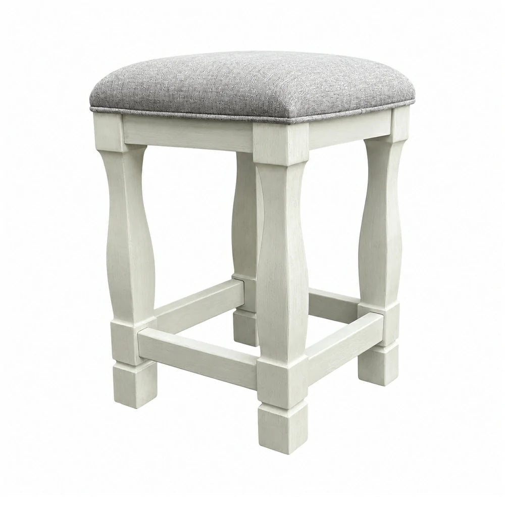 Brio Multi-Purpose Desk and Stools Set, Rubber Wood, White
