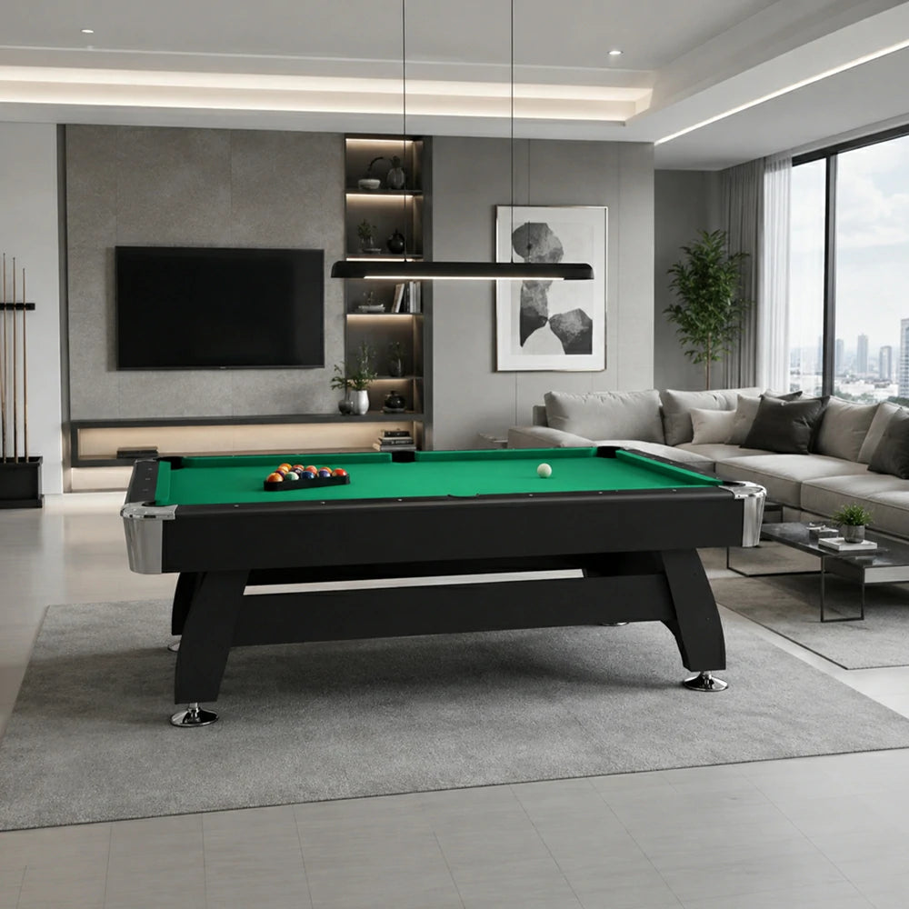DOBO Billiard Table with Velvet Tablecloth and Accessories, MDF, 7ft