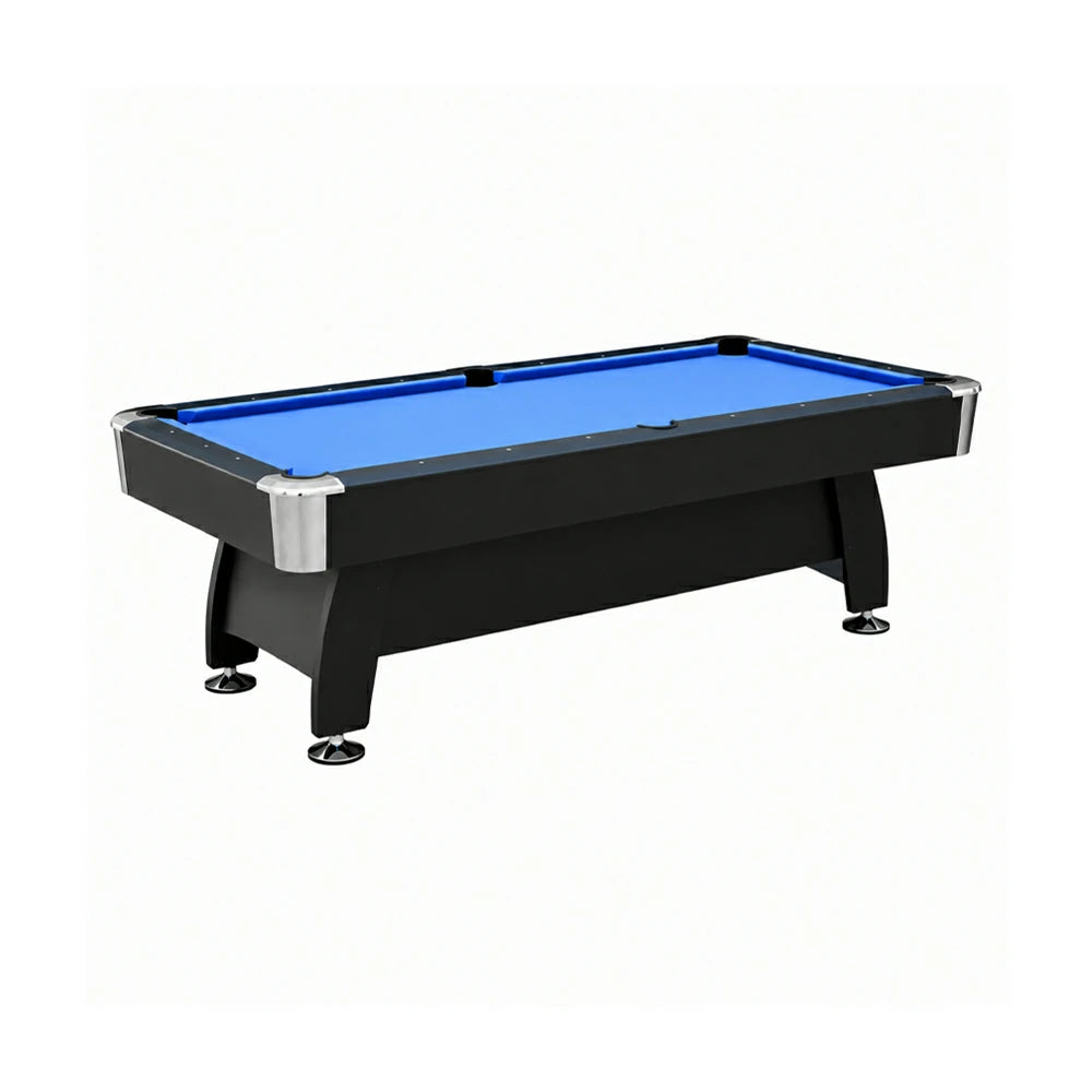 Billiard Table with Accessories, Ball Return, Blue Velvet Cloth, 7Ft