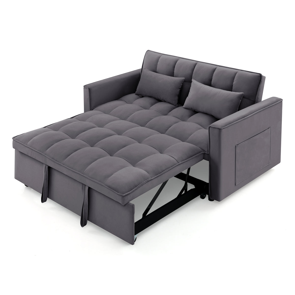 Eeeza Modern and Multi-functional Foldable Sofa Bed, 2-seater, Velvet
