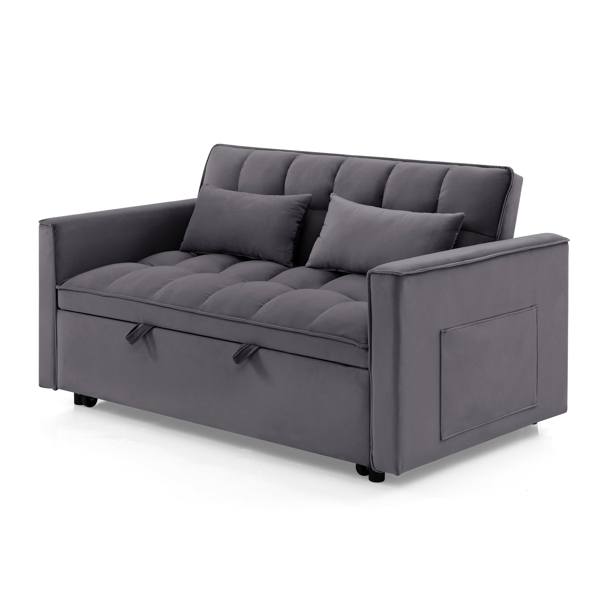 Eeeza Modern and Multi-functional Foldable Sofa Bed, 2-seater, Velvet