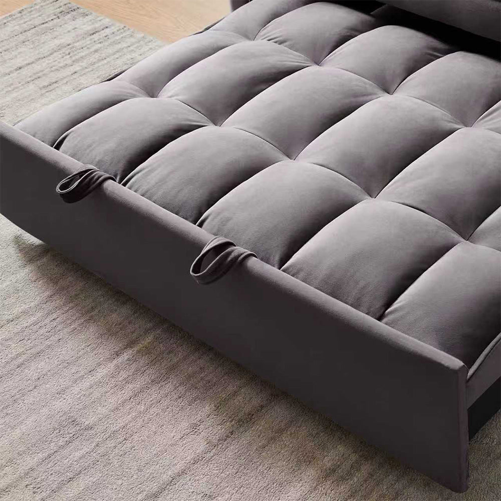 Eeeza Modern and Multi-functional Foldable Sofa Bed, 2-seater, Velvet