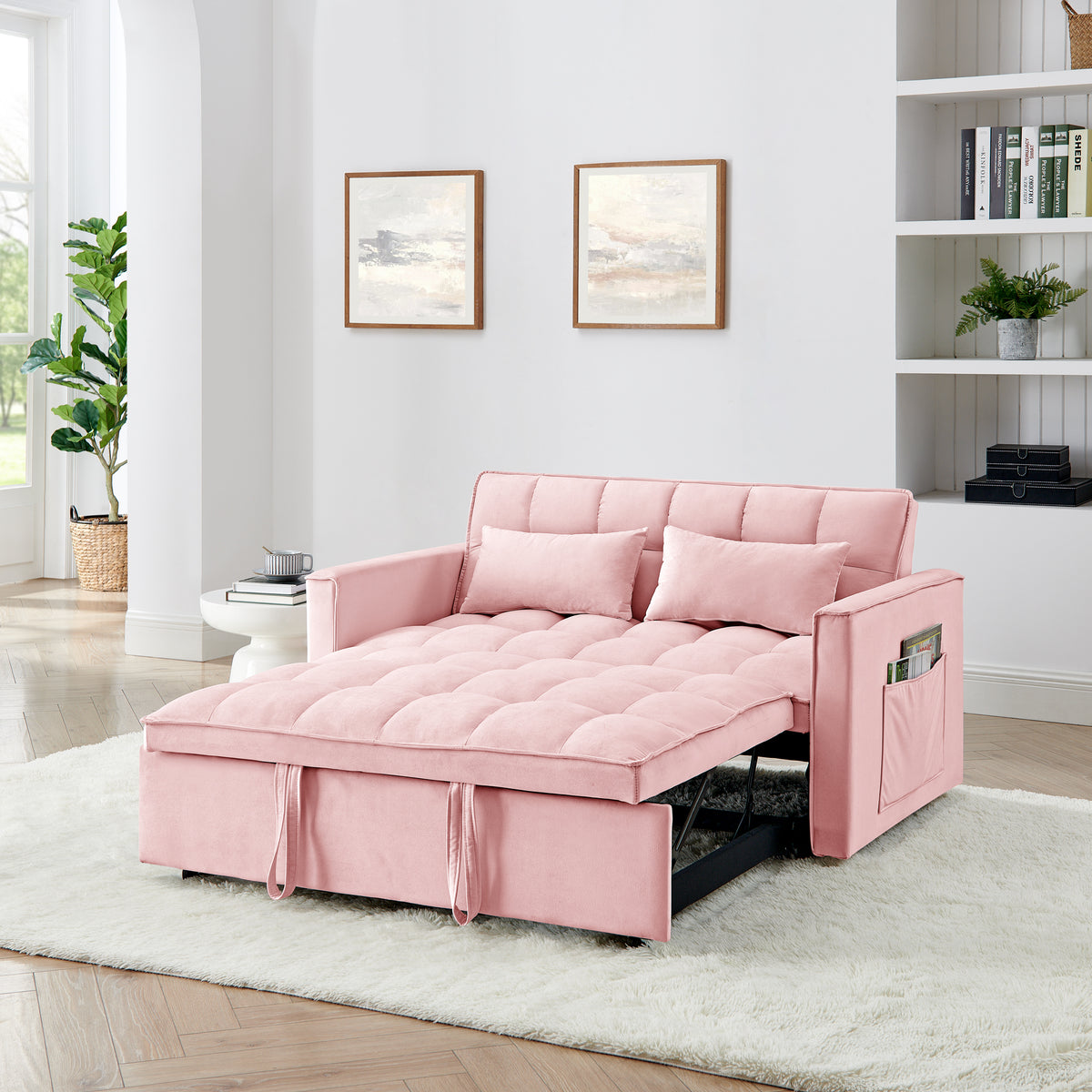 Eeeza Modern and Multi-functional Foldable Sofa Bed, 2-seater, Velvet