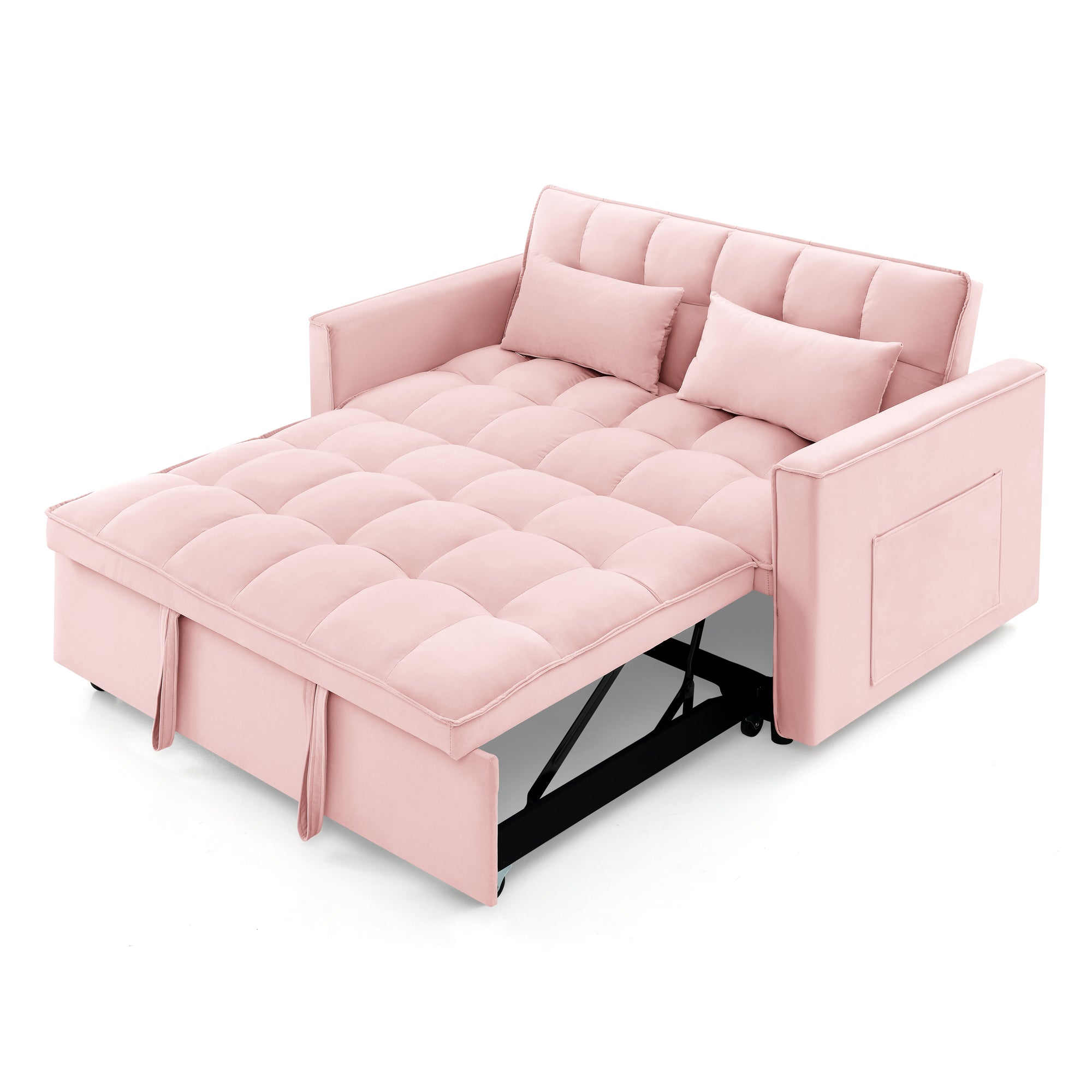 Eeeza Modern and Multi-functional Foldable Sofa Bed, 2-seater, Velvet