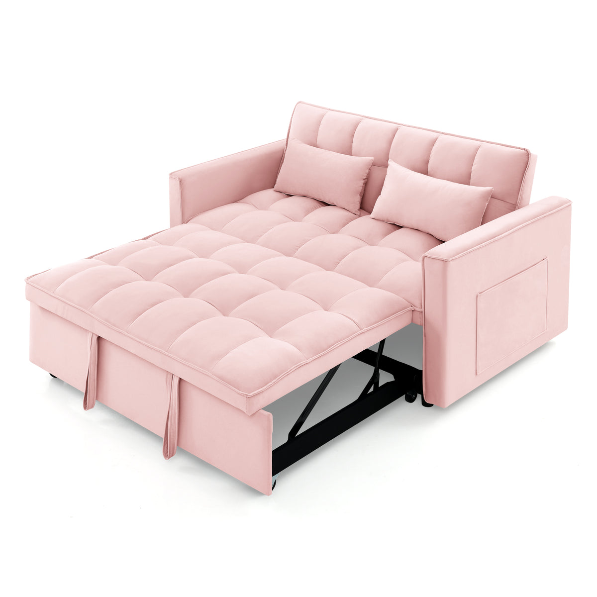 Eeeza Modern and Multi-functional Foldable Sofa Bed, 2-seater, Velvet