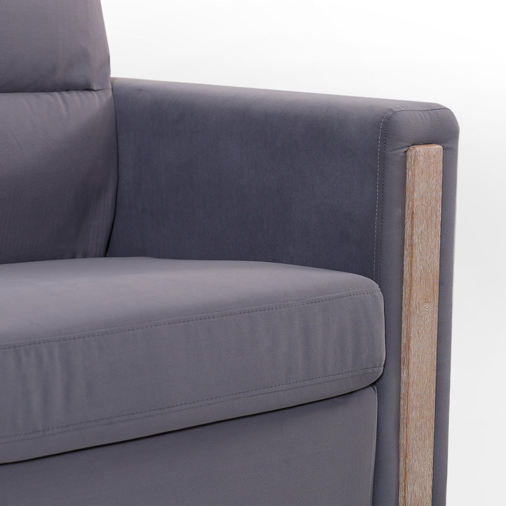 Chalantevo Modern Fabric Sofa, Upholstered, 3-Seater, 202cm Width