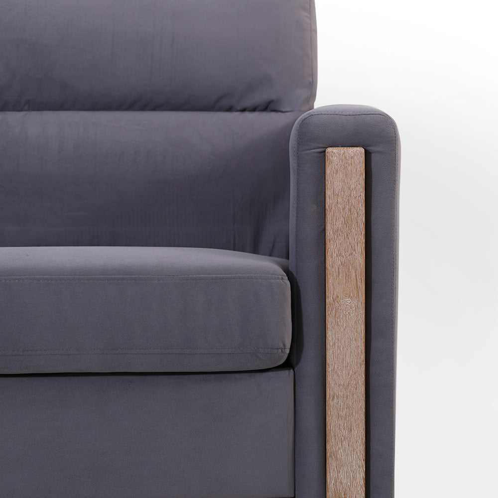 Chalantevo Modern Fabric Sofa, Upholstered, 3-Seater, 202cm Width