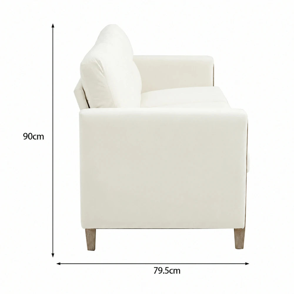 Chalantevo Modern Fabric Sofa, Upholstered, 3-Seater, 202cm Width