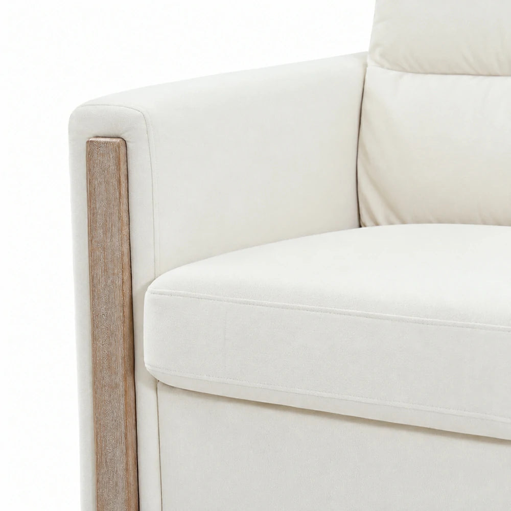 Chalantevo Modern Fabric Sofa, Upholstered, 3-Seater, 202cm Width