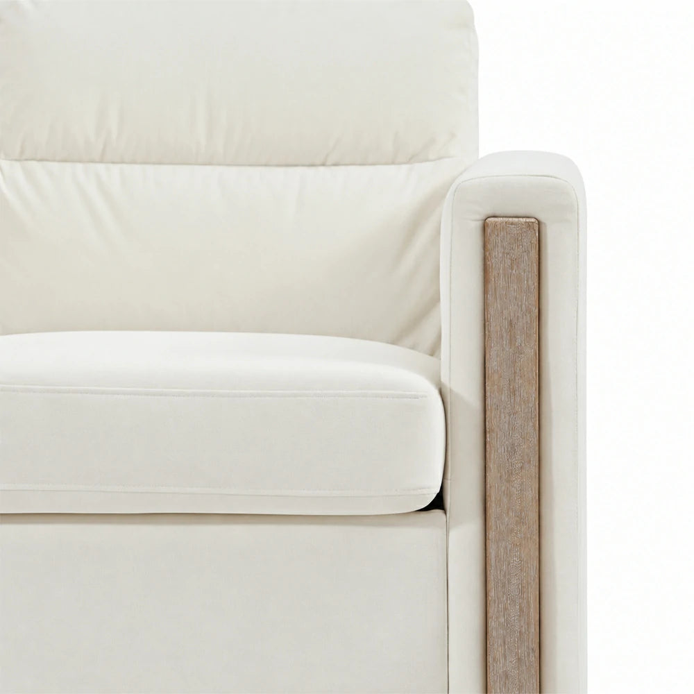 Chalantevo Modern Fabric Sofa, Upholstered, 3-Seater, 202cm Width