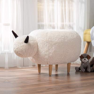 Modern Multifunctional Padded Animal Storage Foot Rest Stool