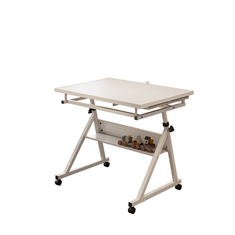 Eeeza 1500pcs Jigsaw Puzzle Table with 4 Trays, Metal, White