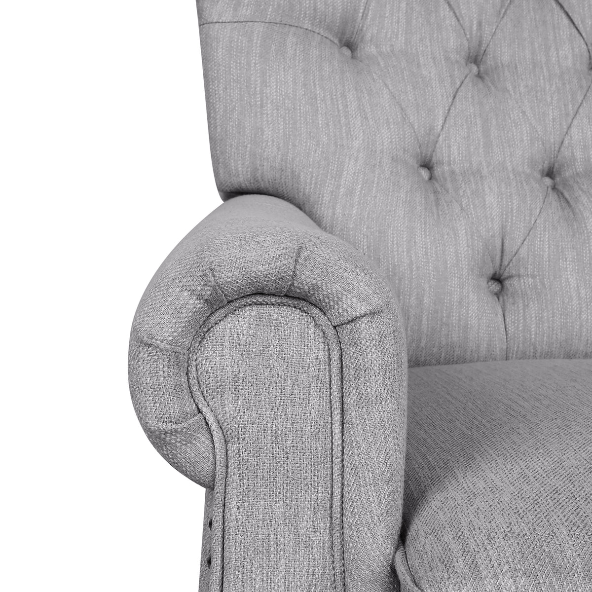 Chalantevo Classic Manual Recliner Sofa Chair with Button-Tufted, Gray