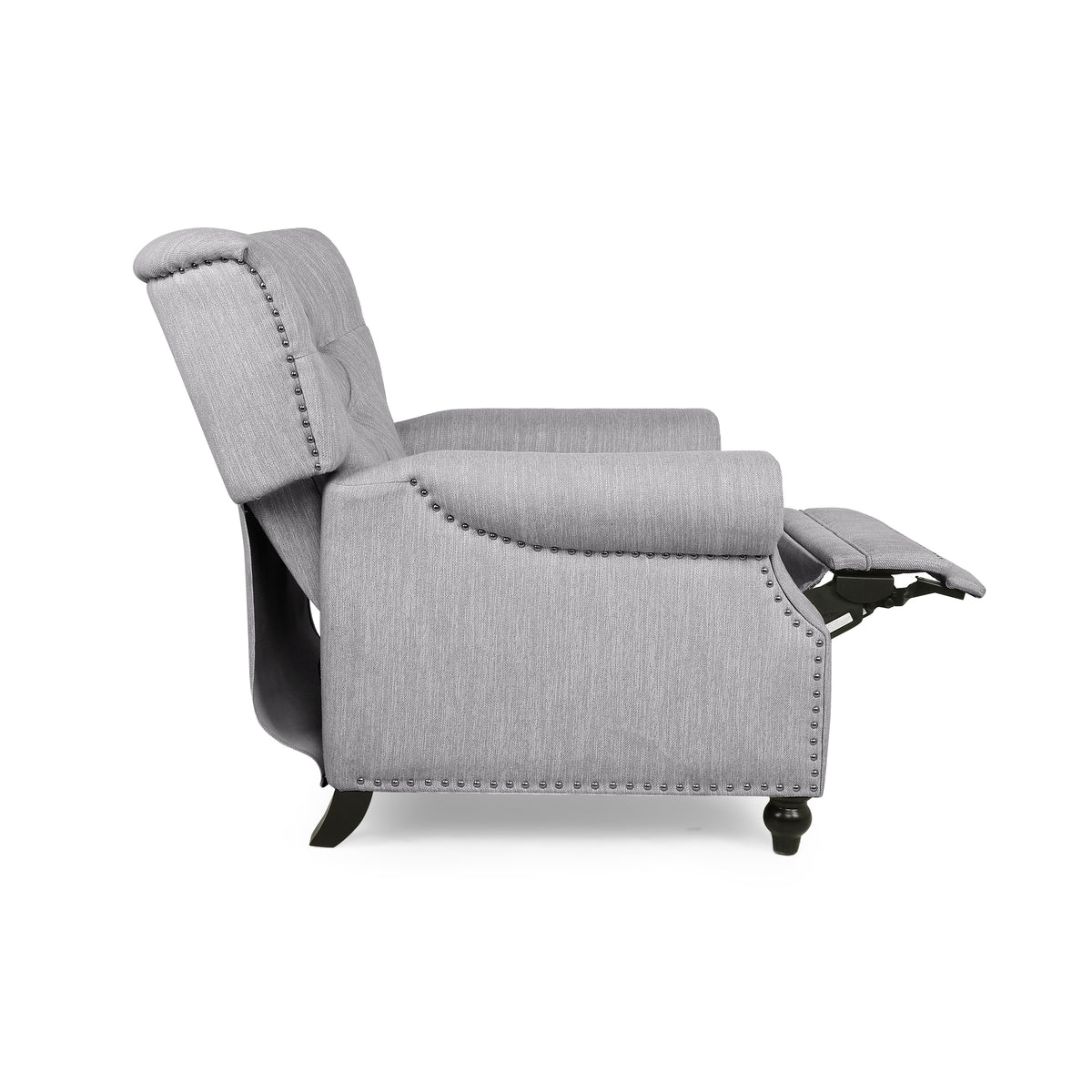 Chalantevo Classic Manual Recliner Sofa Chair with Button-Tufted, Gray