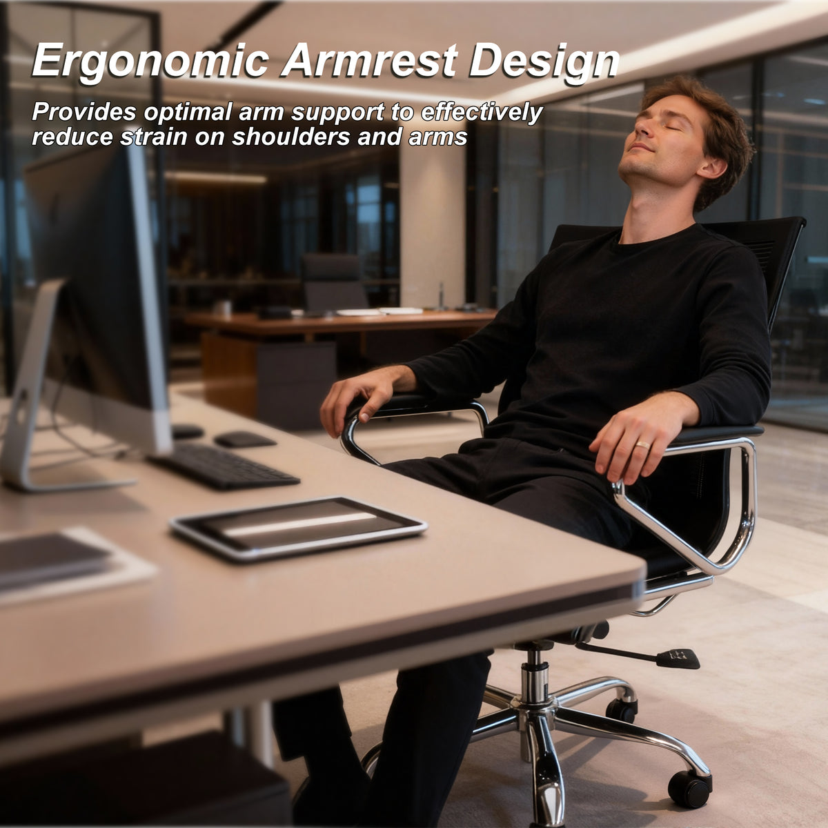 EBGO Adjustable Mid-Back Office Chair