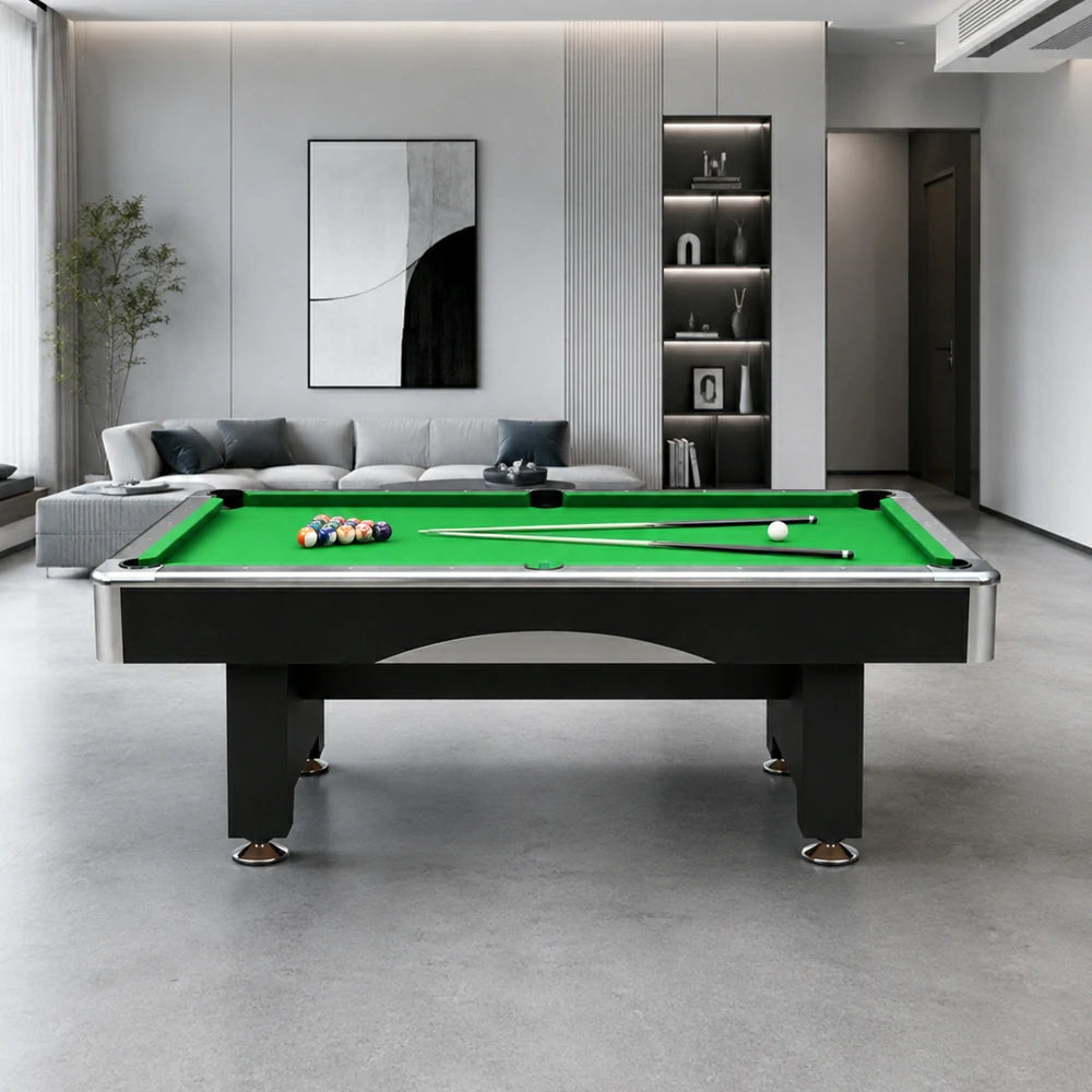 DOBO Billiard Pool Table with Velvet Tablecloth, Full Accessories, 8ft