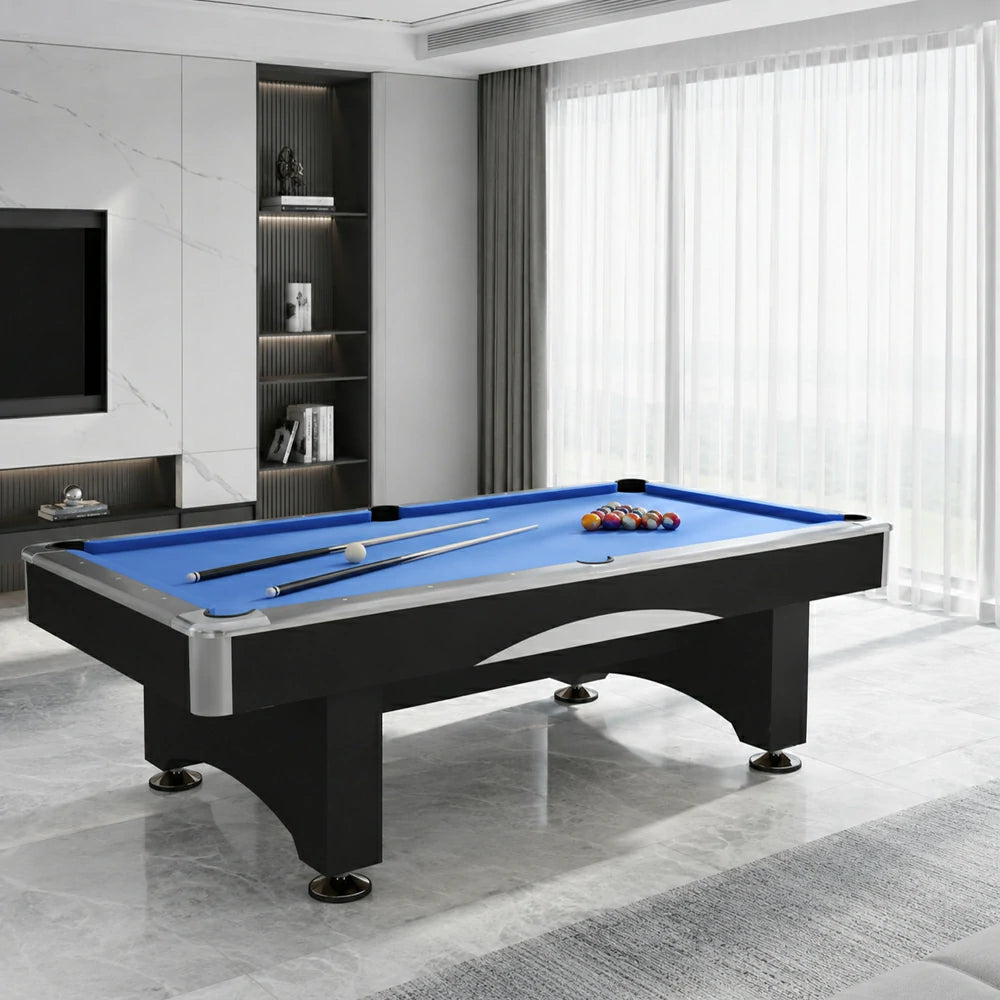 DOBO Billiard Pool Table with Velvet Tablecloth, Full Accessories, 8ft