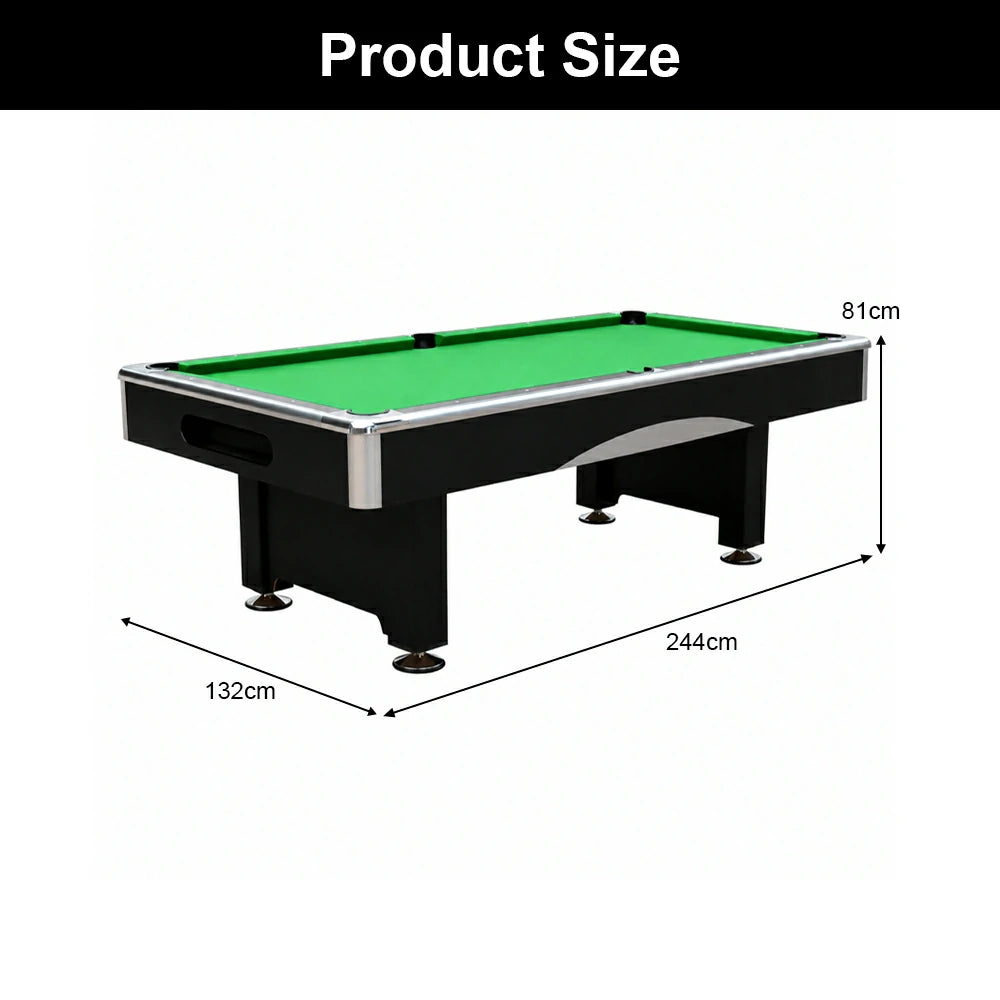 DOBO Billiard Pool Table with Velvet Tablecloth, Full Accessories, 8ft