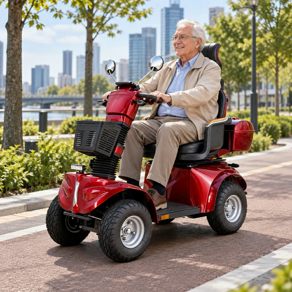 Eeeza DJD2D Foldable Electric Mobility Scooter, 1000W 60V 20Ah
