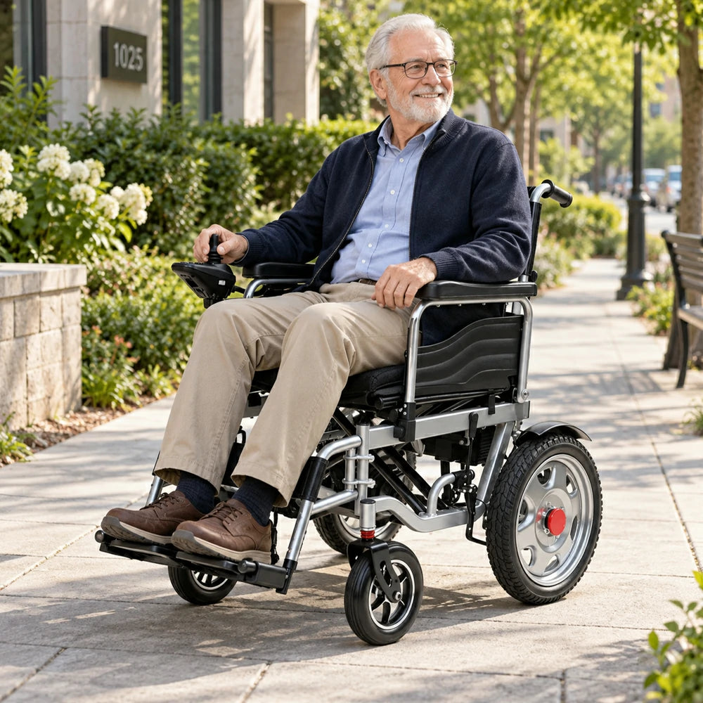 Eeeza MW1103 Electric Wheelchair for Senior, 500W, 16-Inch Tyres