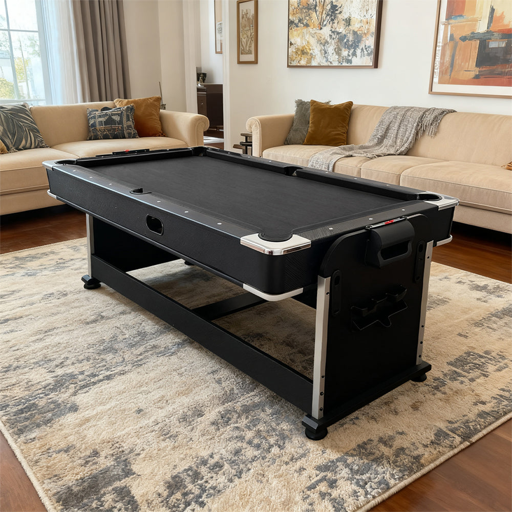 Eeeza 4 In 1 Multi-functional Game Table with Accessories, MDF, 7ft