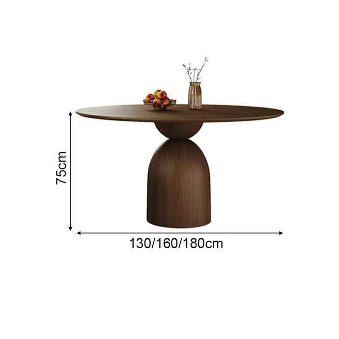 Eeeza Essence Vintage Dining Table, Multi-Layer Board (MLB)‌, Round