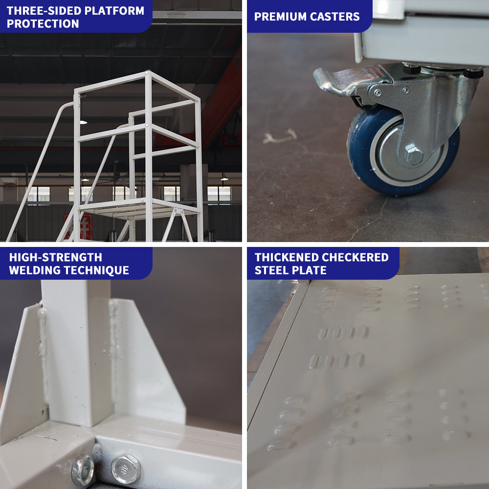 Portable Platform Ladder 1.5m,2m,2.5m,3m, Load capacity 200 kg