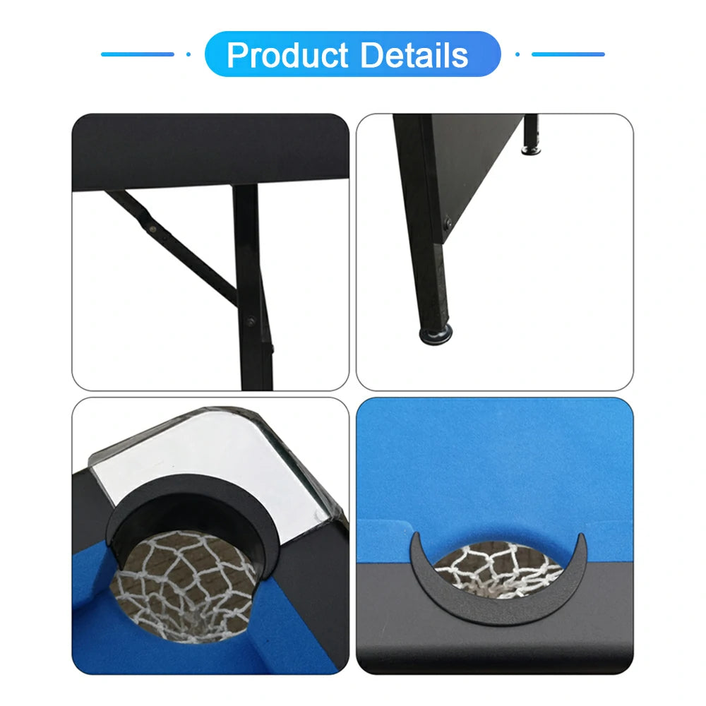 Eeeza 3-in-1 Mini Game Table with Accessories, Velvet Cloth