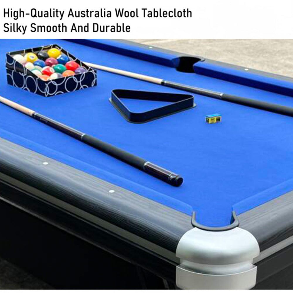 Eeeza Billiard Pool Table with Australia Wool Tablecloth, HDF, 9Ft