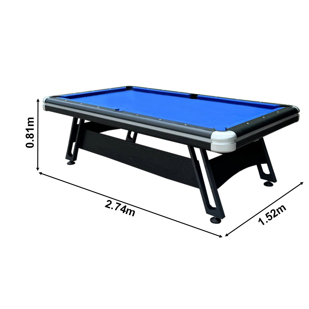 Eeeza Billiard Pool Table with Australia Wool Tablecloth, HDF, 9Ft