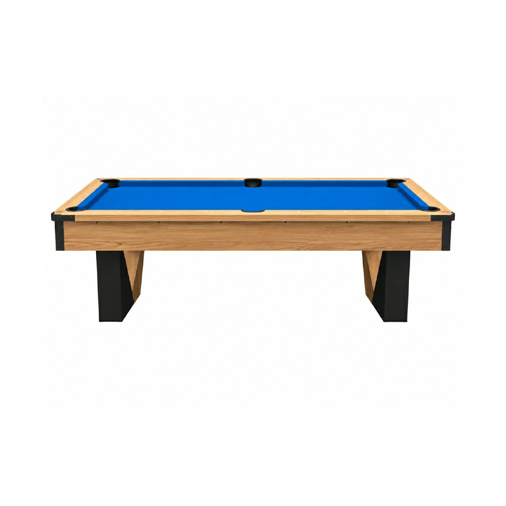 Pool Table with Ball Return and Wool Cloth, Full Accessories, 8ft