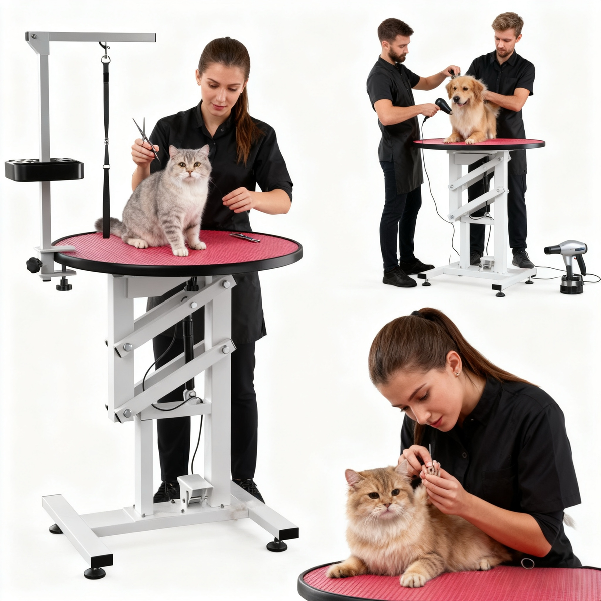 Pet bathing, grooming, rotating table, with a load capacity of 50kg