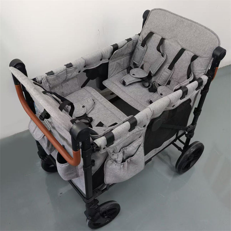 Eeeza Foldable Camping Stroller with Canopy for Outdoor, Oxford Fabric