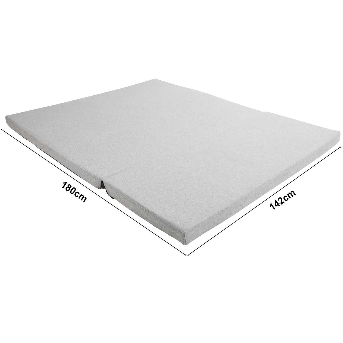 Convertible Sofa Bed with Hidden Storage and 2 Cushions,2-seater, Gray