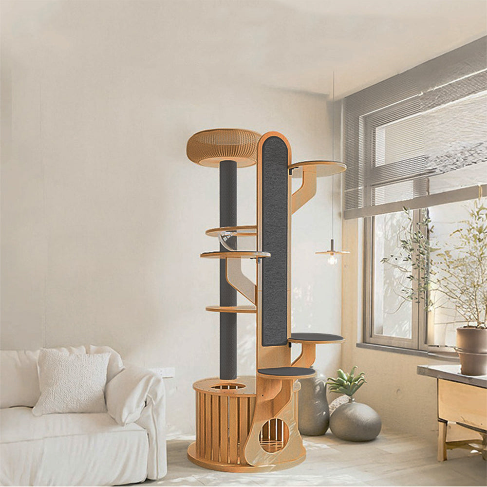 Eeeza Multi-Functional Cat Tree, MDF, 190cm