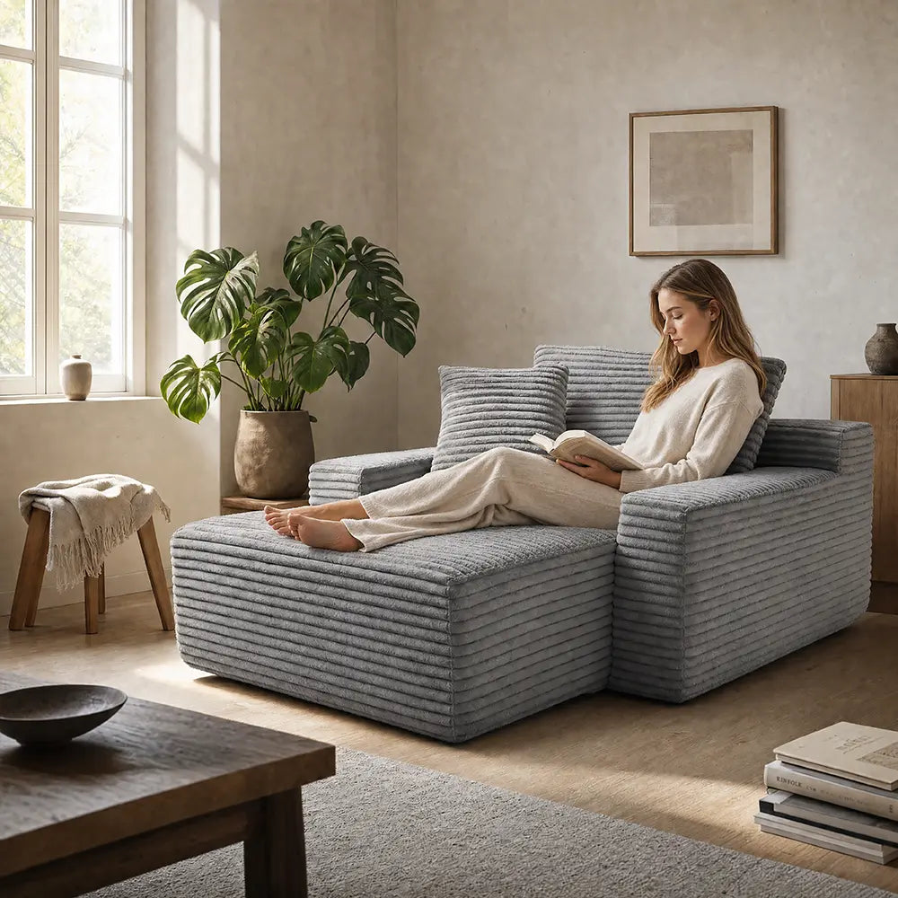 Modular Compression Sofa for Apartment, Modern Minimalist, Tech Fabric
