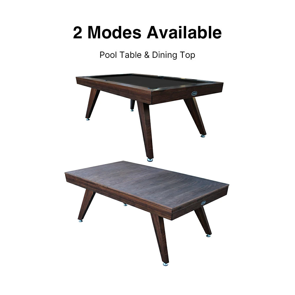 RASSON P1 English Pool Table Convertible to Dining Table, 7ft