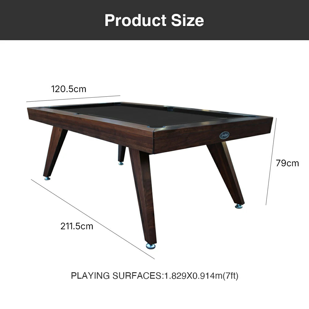 RASSON P1 English Pool Table Convertible to Dining Table, 7ft