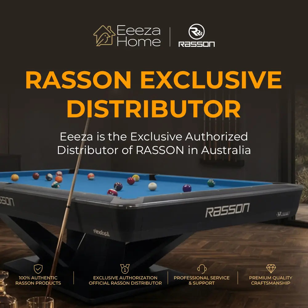 RASSON R-T03 Foldable Wood Table Tennis Table for Indoor, Oak, 9ft