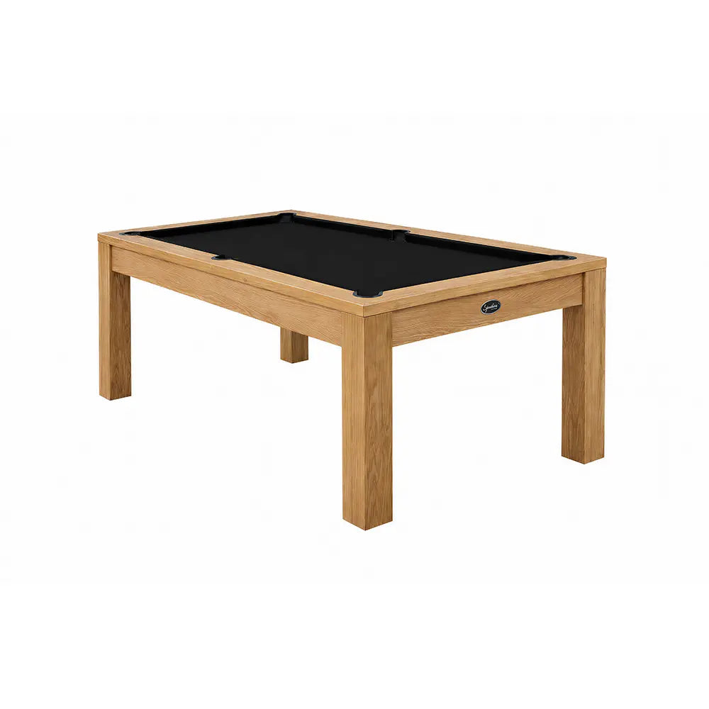 RASSON P4 English Pool Table with Dining Top, Solid Wood, 7Ft